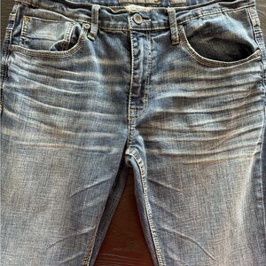 BKE Men's Slim Fit Faded Blue Jeans